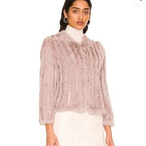 Rabbit fur jacket - heartloom in truffle, barely worn